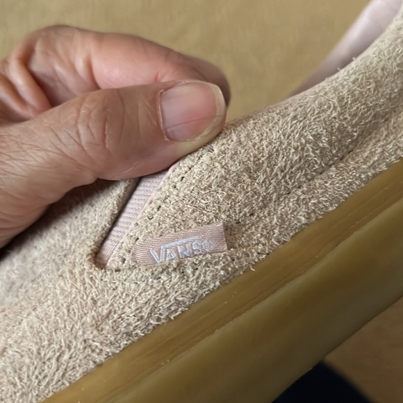 Vans pale pink suede slip on sneakers. - Picture 6 of 6